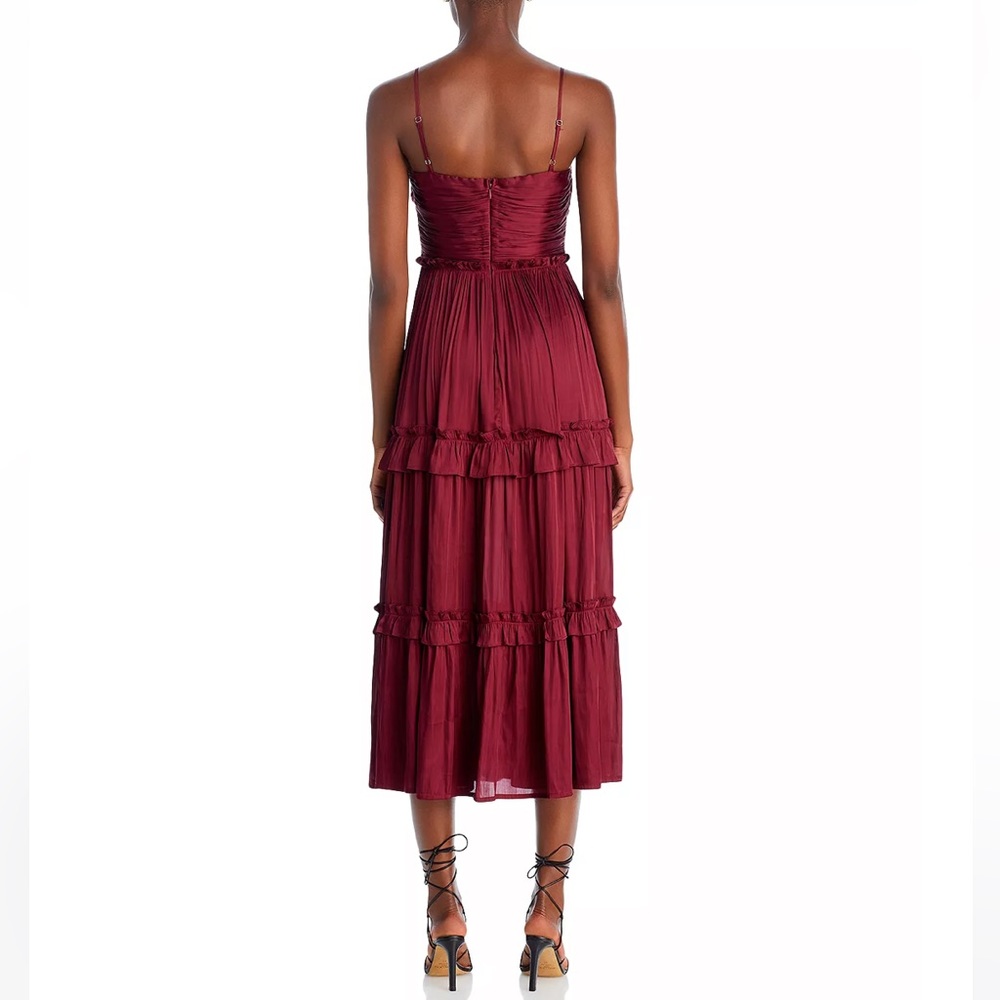 AQUA Ruched Top Midi Dress - 100% Exclusive - Picture 3 of 5